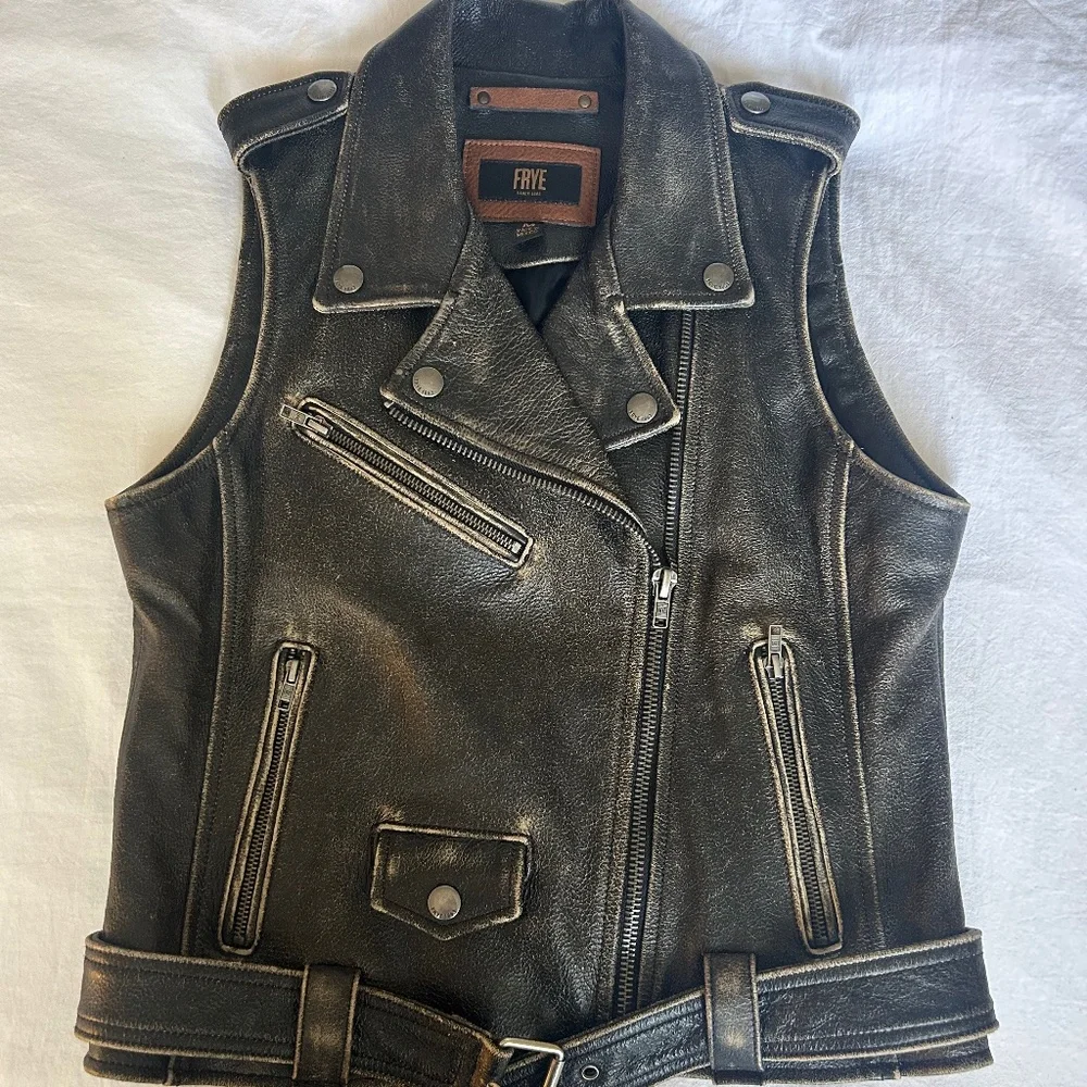 Frye Leather Vest - Picture 1 of 2